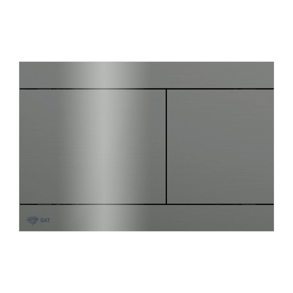 Pack WC bâti-autoportant + WC SAT sans bride + Abattant softclose + plaque en acier inoxydable, revêtement PVD, Gun Metal