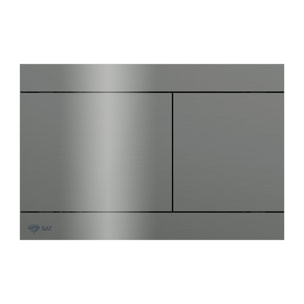 Pack WC bâti-autoportant + WC SAT sans bride + Abattant softclose + plaque en acier inoxydable, revêtement PVD, Gun Metal