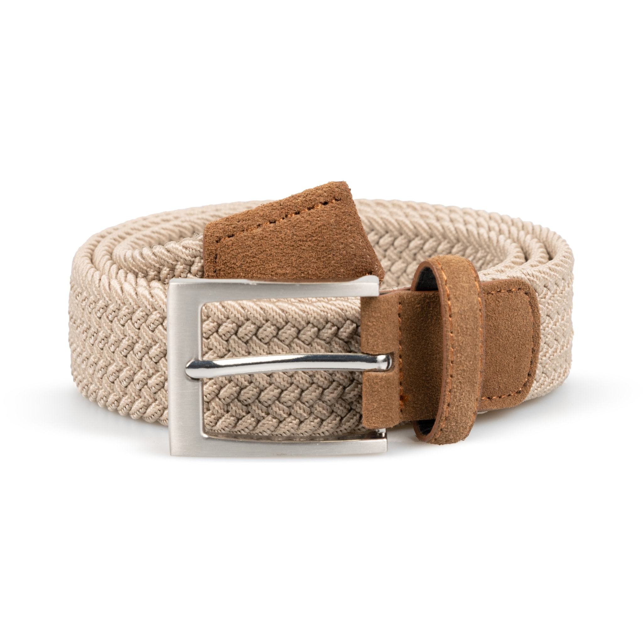 Cintura intreccio con riporti in vera pelle