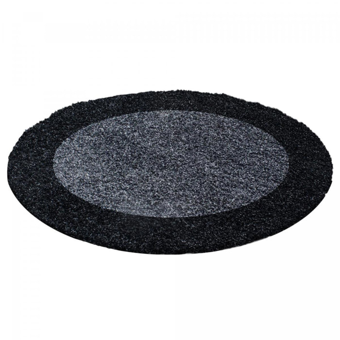 Tapis poils longs shaggy tissé motif simple NIVA