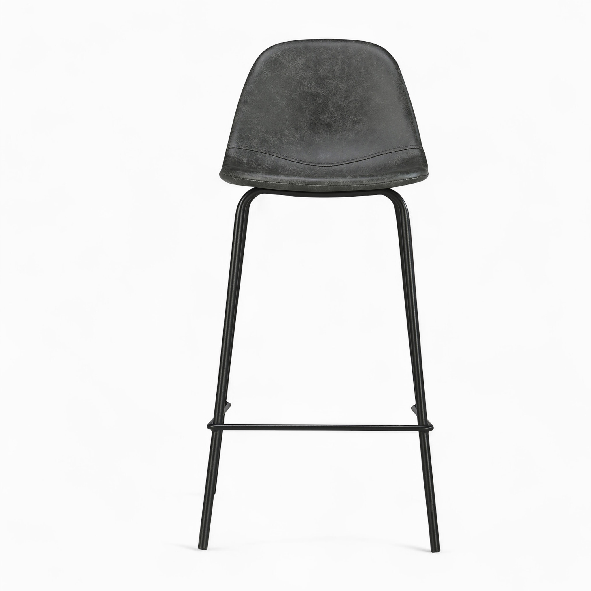 Pack 4 chaises pour îlot central camel et grises/noires 65 cm - Henrik
