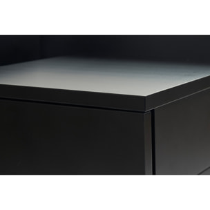 Table de chevet murale noire avec tiroir NASTY