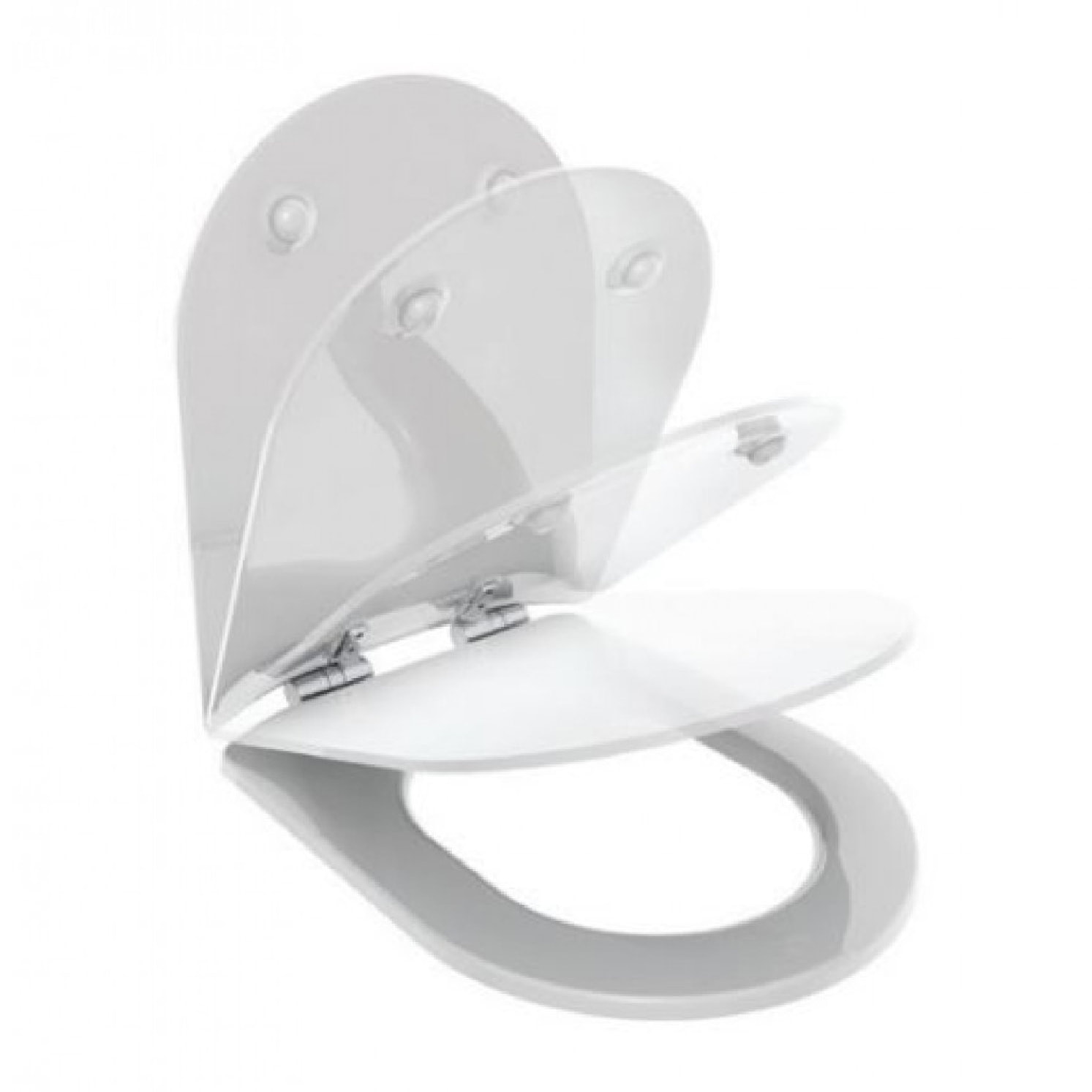 Abattant wood slim Dble descente assistée imprimé graffs - Cuivre