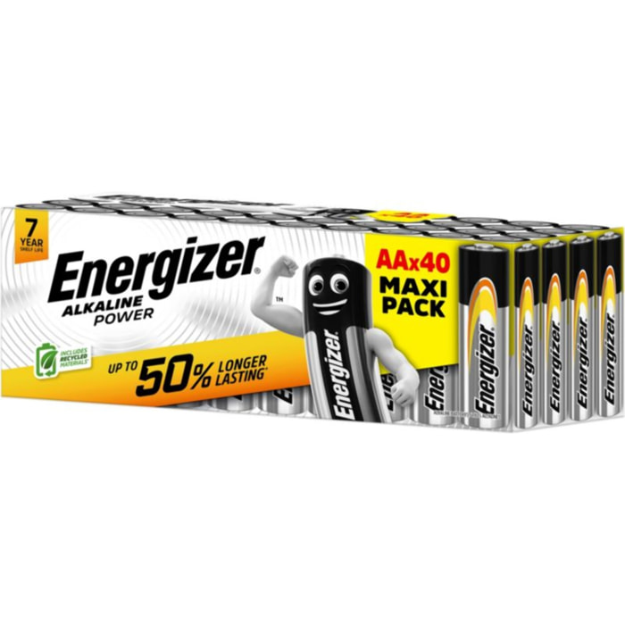 Pile ENERGIZER ENR Alkaline Power x40 piles AA