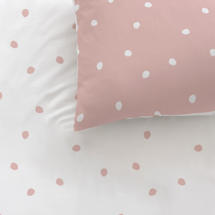 Parure de lit imprimée 100% coton, PINK SPOTS