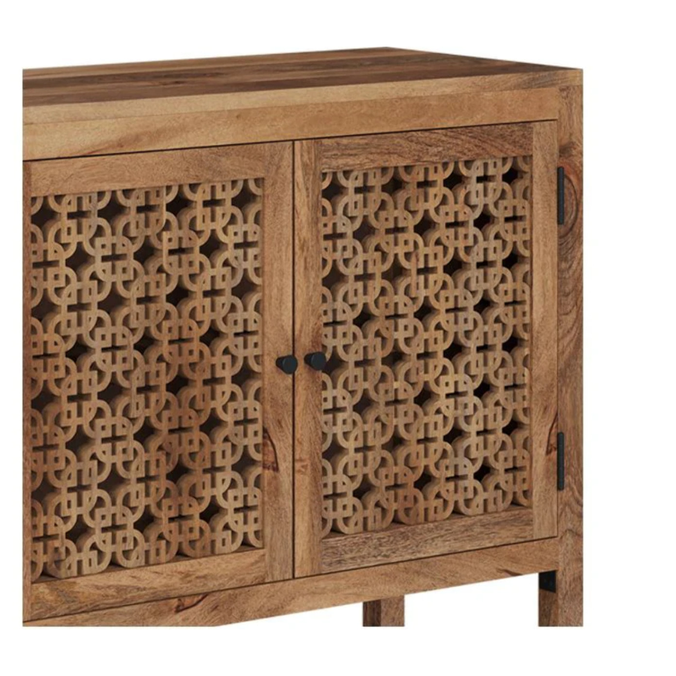 Petit buffet ajouré en bois de manguier - Jaya