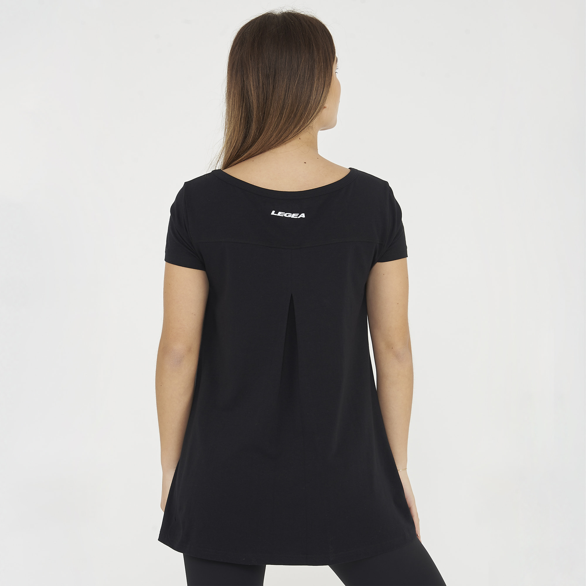 t-shirt ginnastica europa donna nero