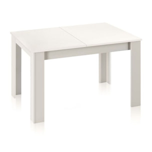 Mesa de comedor extensible Danna Blanco Brillo