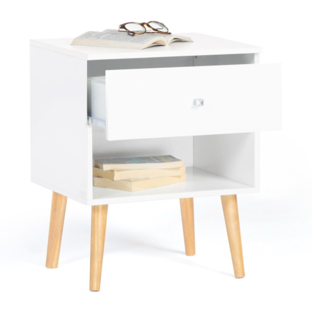 Tables de chevets Emmie 1 tiroir - lot de 2