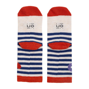 Mini calcetines "Quiero a mi mamá" (marinero) talla 15-18