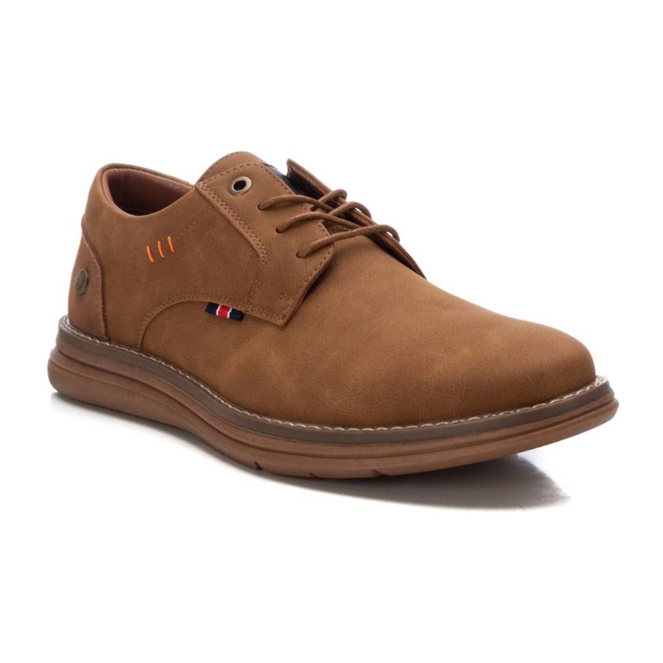 Zapato blucher/derby camel