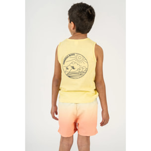 Camiseta de niño amarillo