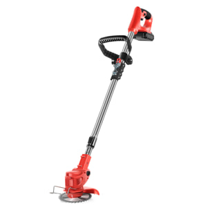 Desbrozadora 21V con 13000rpm, 500W de potencia y DOBLE BATERIA 7500mAh. Altura regulable.