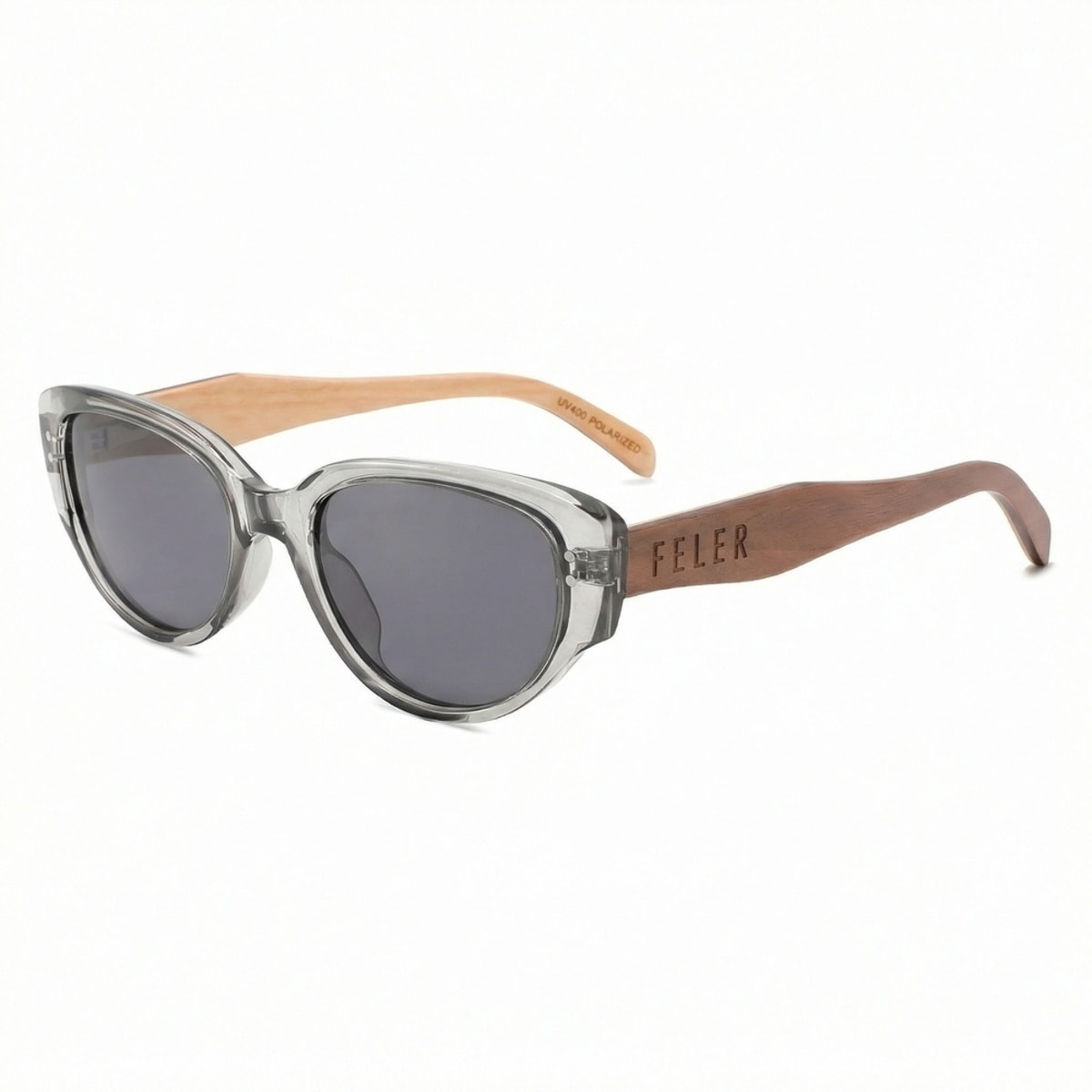 Gafas de Sol Feler 1616-11 Polarizadas de Madera Unisex 55 mm
