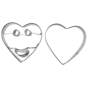 Lot de 2 emporte-pièces smiley forme aléatoire Zenker Emporte-pièces