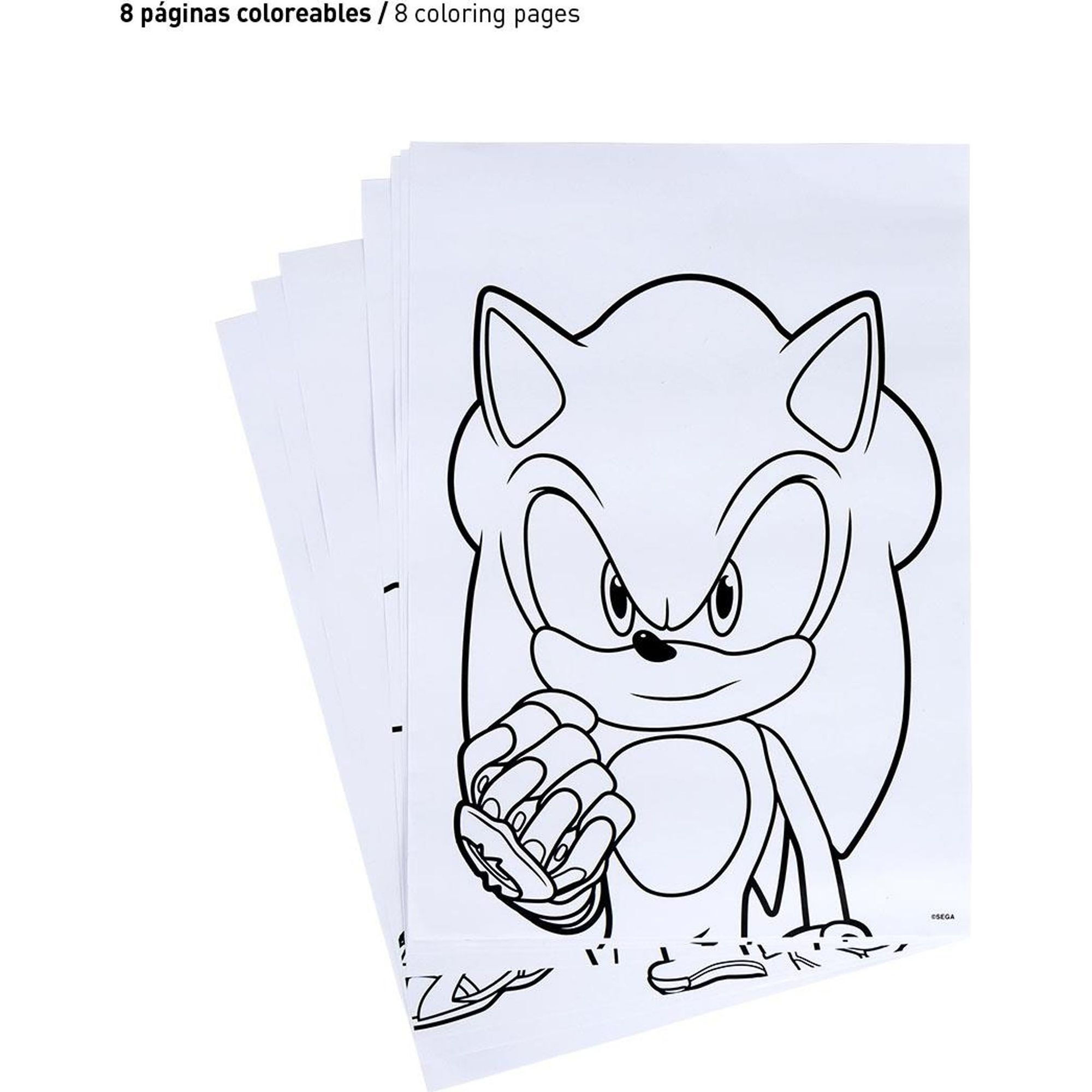 Set Papelería Coloreable Sonic Prime