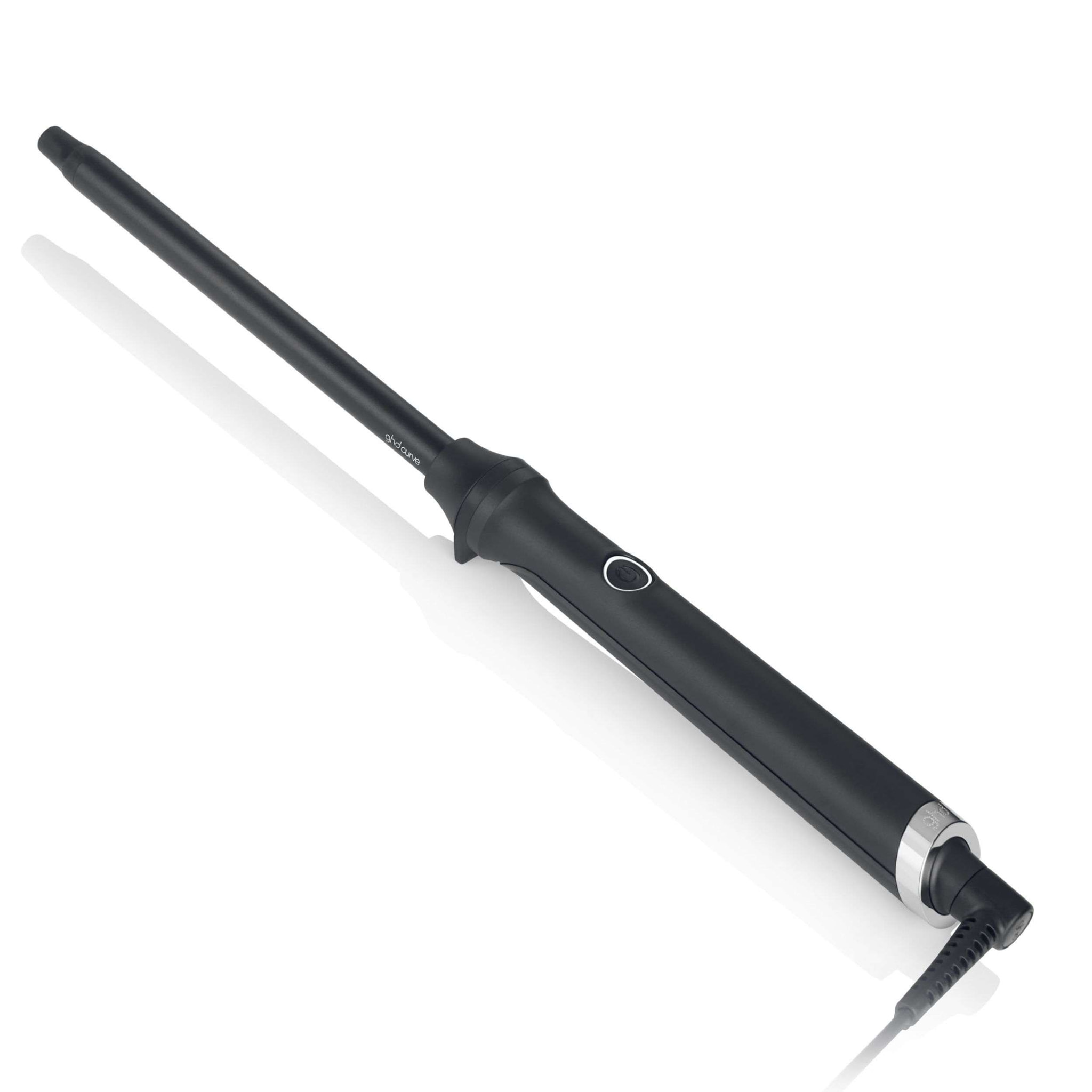 Coffret boucleur ghd curve thin wand, sa brosse à cheveux et sa pochette thermorésistante