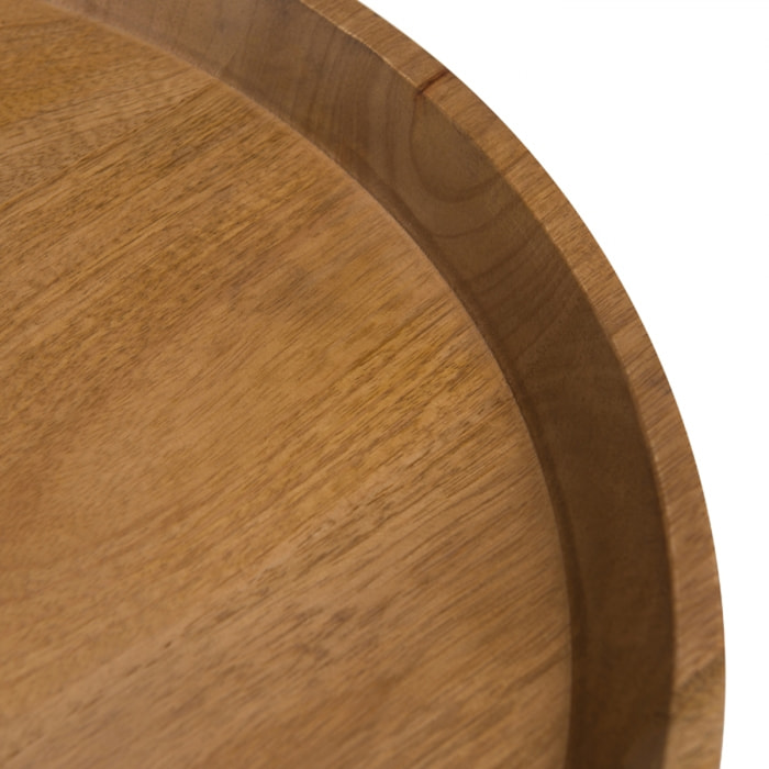 Table d'appoint ronde en bois D49 cm - Carter