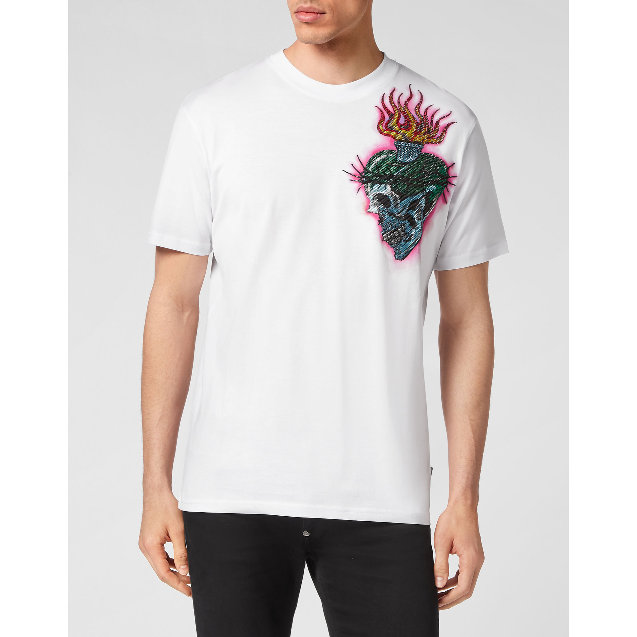PHILIPP PLEIN Camiseta de cuello redondo TATTOO