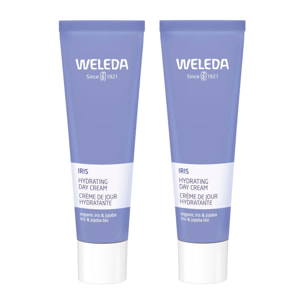 WELEDA - Duo Crème de Jour Hydratante Iris - Régule l'équilibre hydrolipidique - Certifié Natrue**- Tube 30 ml  x 2