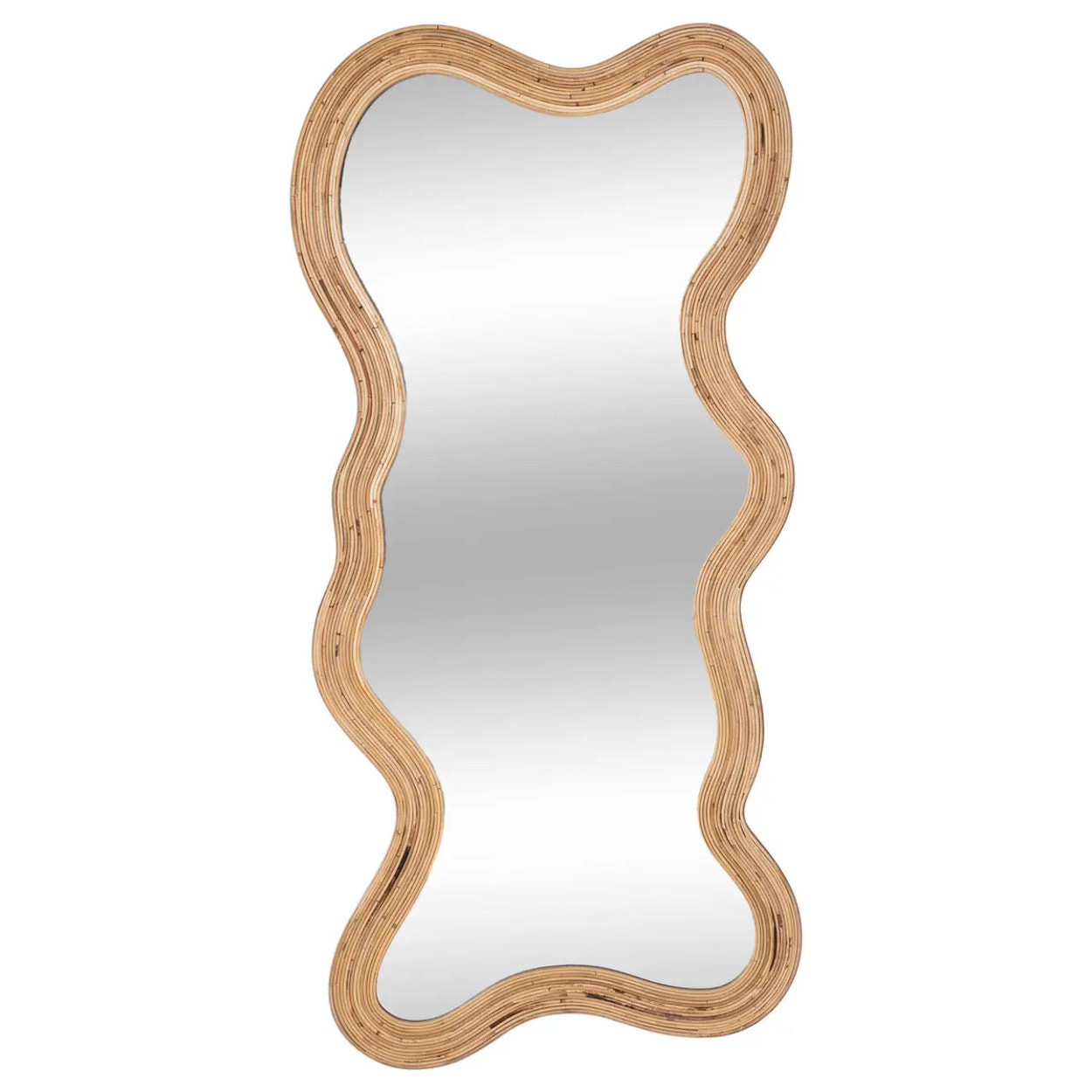Miroir organique Maggie rotin 179x86cm