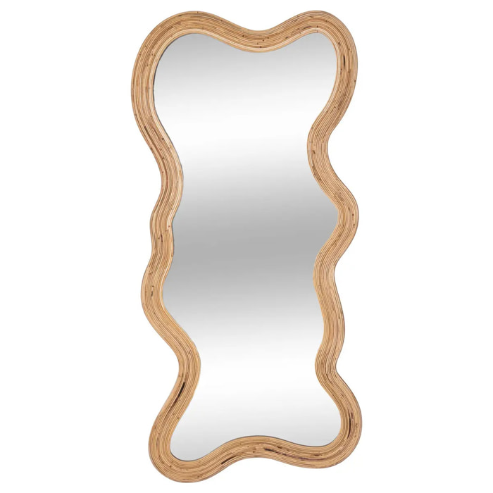 Miroir organique Maggie rotin 179x86cm