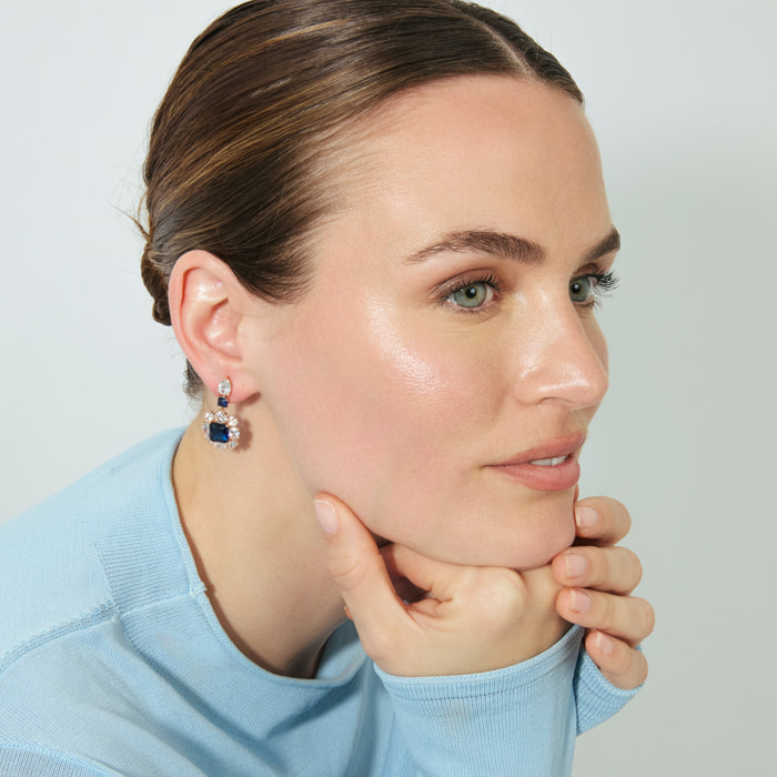 Pendientes Iwo acabado oro rosa 18k