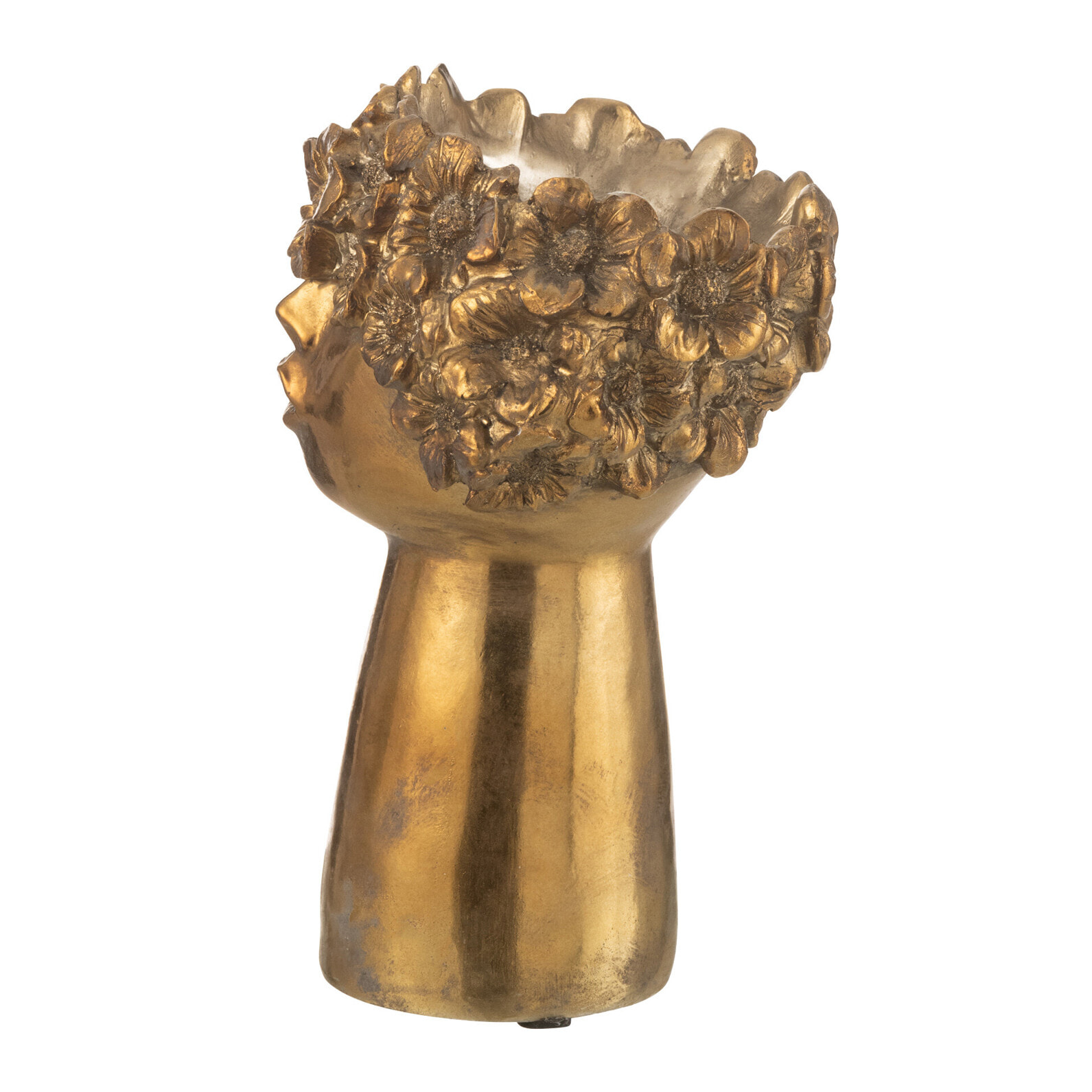 J-Line cache-pot Nebu - polyrésine - or - small