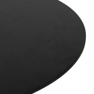 Table à manger "Elias" noir D102x76cm
