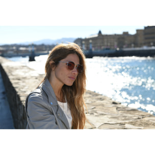 Gafas de sol OCEAN TOKYO - Dorado brillante / Marrón transparente