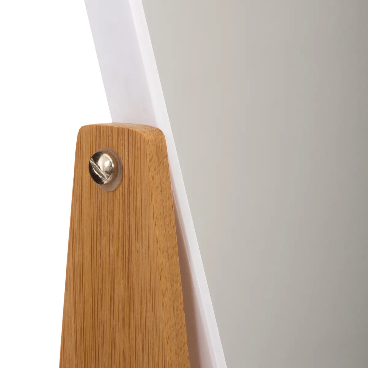 Miroir 16x22cm bambou "Naturéo" blanc