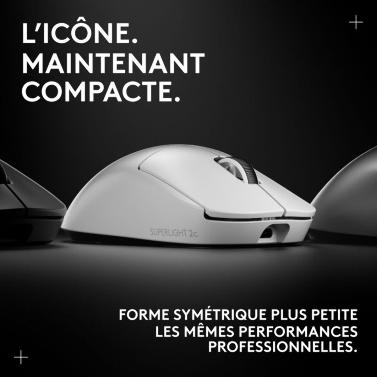 Souris Gamer Sans Fil LOGITECH Pro X superlight 2 compact Blanc
