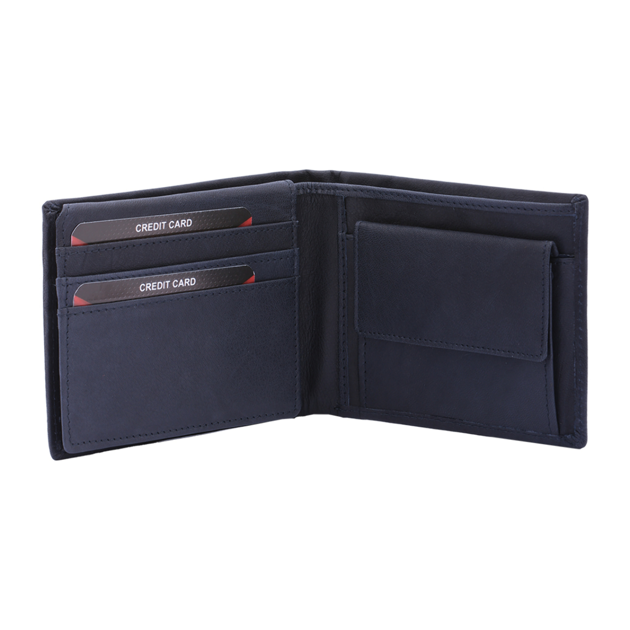 Portafoglio  da uomo In Vera pelle Made in Italy 9,5x12,5x2,5 cm