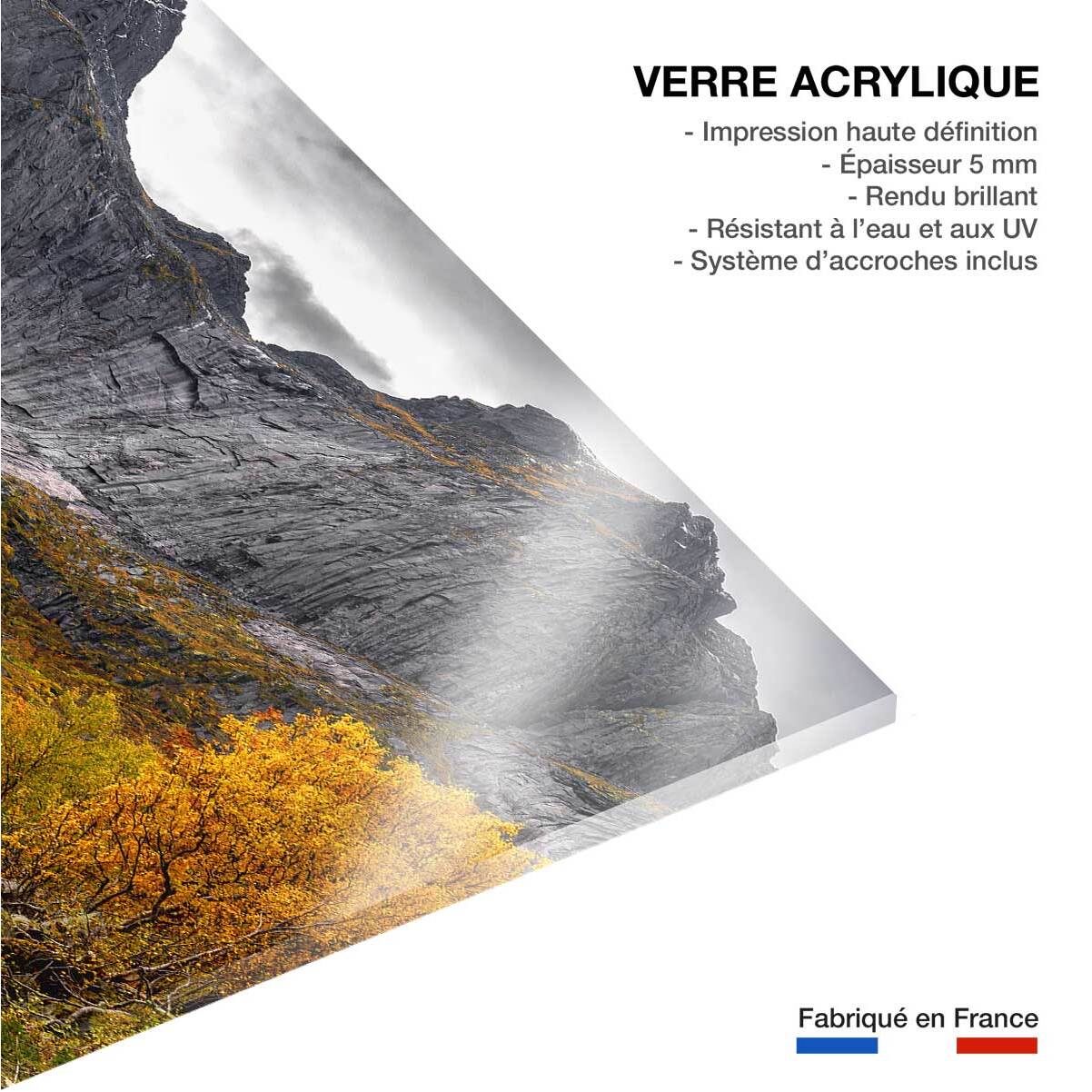 Tableau Lofoten, Face au mur Tableau plexiglas