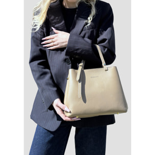 Borsa a Mano Elegante da Donna in Pelle Martellata con Tracolla