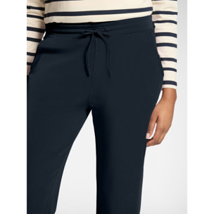 Elena Mirò - Pantalones palazzo en scuba - Azul