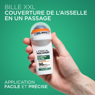 Lot de 6 - L'Oréal Men Expert Clinical Ultra Détranspirant Bille 96h anti-transpirant & anti-odeurs 50ml