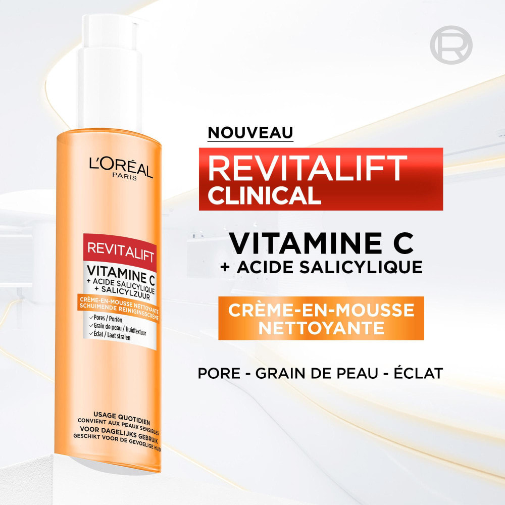 L'Oréal Paris Revitalift Clinical Crème-En-Mousse Nettoyante Vitamine C 150ml