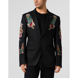 PHILIPP PLEIN Gigolo Fit Blazer Tattoo Embroidery