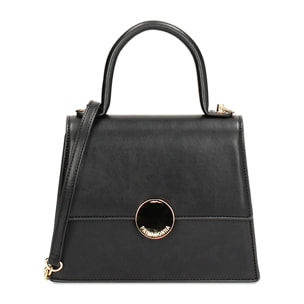 Minibolsa negra con clip