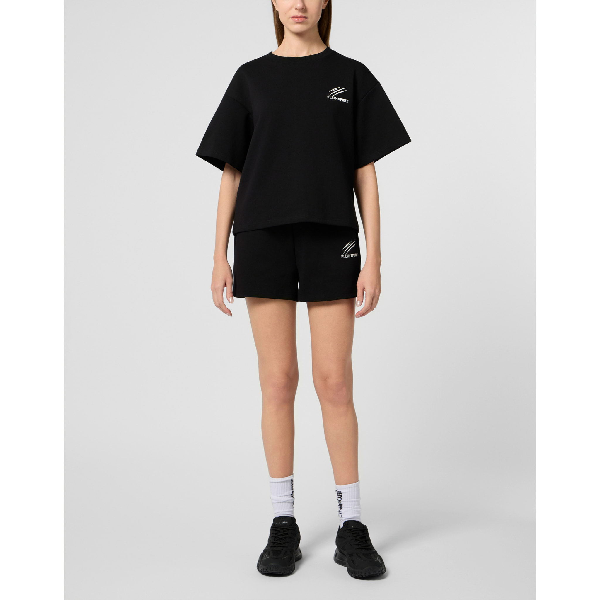 PLEIN SPORT Loose Fit Shorts Icon Scratch