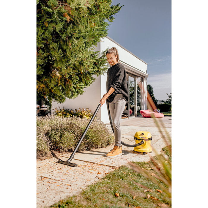 Aspirateur eau et poussière Karcher WD 2 Plus V-12/4/18 - Puissance 1000W- Capacité 12L- Cuve plastique- Flexible 4m