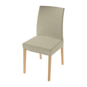 COPPIA VESTISEDIA CON SCHIENALE FASHIONABLE, Microfibra/Cotone/Elastan - TORTORA