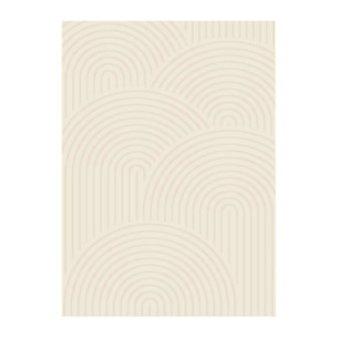 Tapis intérieur motif arches crème 160 x 230 cm - Brad