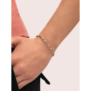 Pulsera Vidal Colors Acero Baño Oro