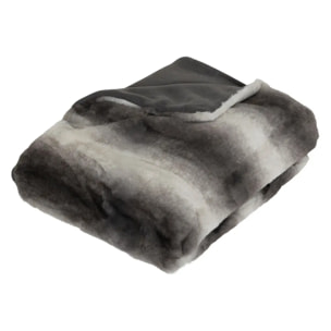 Plaid fourrure "Grizzli" 120x160 gris