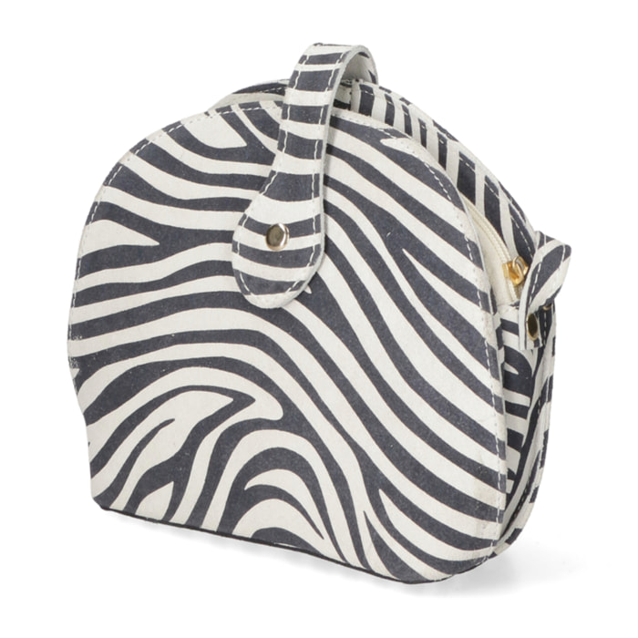 Borsa a tracolla da donna In Vera pelle Made in Italy 20x19x7 cm