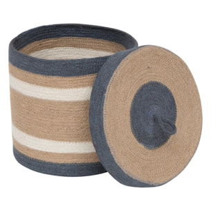 3 paniers "Oceane" en jute