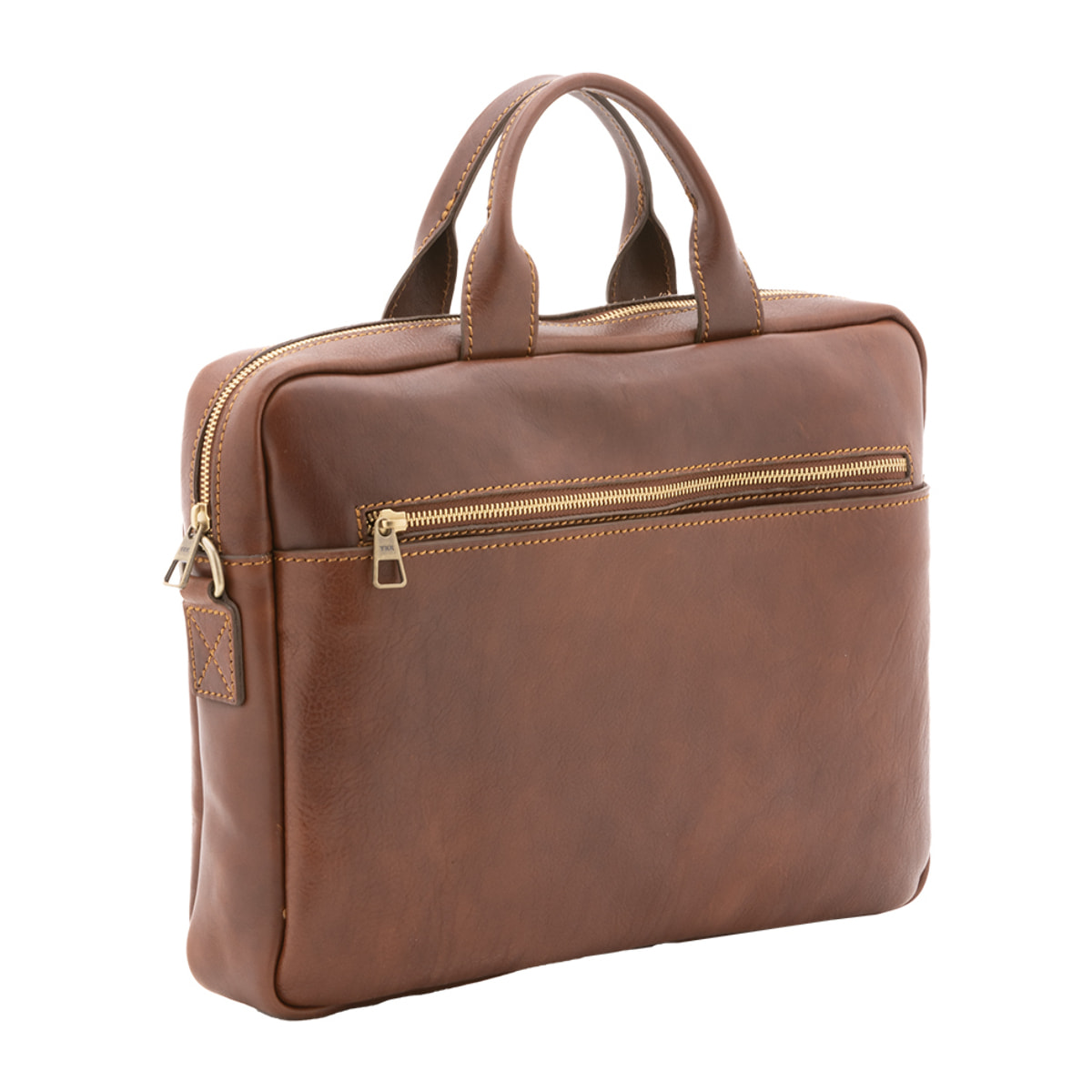 Borsa a mano  unisex In Vera pelle Made in Italy 37x27x6 cm