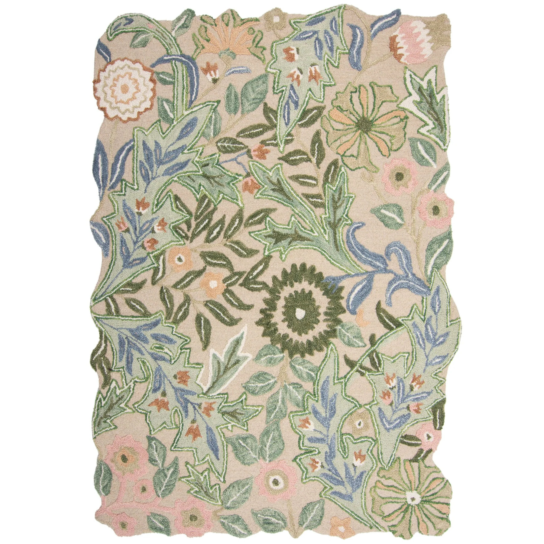 Tapis design en laine BRYONY Vert